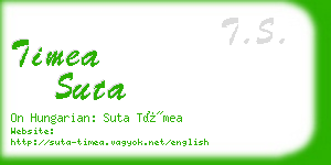 timea suta business card